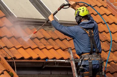 Démoussage et hydrofuge de toiture à Plomelin